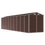 Brown galvanized steel garden shed 191x810x198 cm by vidaXL, Sheds - Ref: Foro24-3188272, Price: 1,00 €, Discount: %