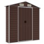 Brown galvanized steel garden shed 191x810x198 cm by vidaXL, Sheds - Ref: Foro24-3188272, Price: 1,00 €, Discount: %