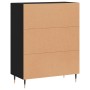 Black engineered wood sideboard 69.5x34x90 cm by vidaXL, Sideboards - Ref: Foro24-827765, Price: 85,64 €, Discount: %