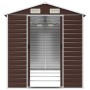 Gartenhaus aus verzinktem Stahl in Braun 191x385x198 cm von vidaXL, Schuppen - Ref: Foro24-3188267, Preis: 603,17 €, Rabatt: %