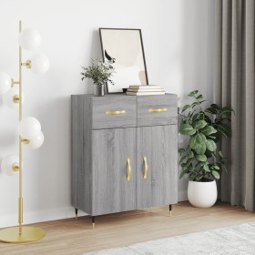 Sonoma gray engineered wood sideboard 69.5x34x90 cm by vidaXL, Sideboards - Ref: Foro24-827962, Price: 83,78 €, Discount: %