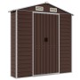 Gartenhaus aus verzinktem Stahl in Braun 191x385x198 cm von vidaXL, Schuppen - Ref: Foro24-3188267, Preis: 603,17 €, Rabatt: %