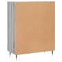 Aparador de madera de ingeniería gris Sonoma 69,5x34x90 cm de vidaXL, Aparadores - Ref: Foro24-827962, Precio: 84,42 €, Descu...