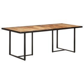 Mesa de comedor madera de mango rugosa 200 cm de vidaXL, Mesas de cocina y de comedor - Ref: Foro24-320697, Precio: 367,99 €,...