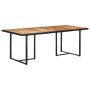 Mesa de comedor madera de mango rugosa 200 cm de vidaXL, Mesas de cocina y de comedor - Ref: Foro24-320697, Precio: 372,56 €,...