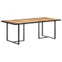 Mesa de comedor madera de mango rugosa 200 cm de vidaXL, Mesas de cocina y de comedor - Ref: Foro24-320697, Precio: 372,56 €,...