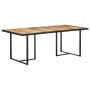 Mesa de comedor madera de mango rugosa 200 cm de vidaXL, Mesas de cocina y de comedor - Ref: Foro24-320697, Precio: 372,56 €,...