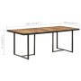 Mesa de comedor madera de mango rugosa 200 cm de vidaXL, Mesas de cocina y de comedor - Ref: Foro24-320697, Precio: 372,56 €,...