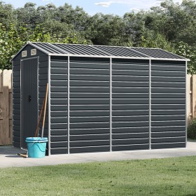 Garden shed anthracite galvanized steel 191x300x198 cm by vidaXL, Sheds - Ref: Foro24-3188255, Price: 553,09 €, Discount: %