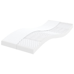 7-zone foam mattress hardness 20 ILD white 80x200 cm by vidaXL, Mattresses - Ref: Foro24-356349, Price: 101,74 €, Discount: %