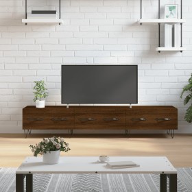 Brown oak engineered wood TV cabinet 150x36x30 cm by vidaXL, TV Furniture - Ref: Foro24-829155, Price: 84,49 €, Discount: %