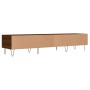 Brown oak engineered wood TV cabinet 150x36x30 cm by vidaXL, TV Furniture - Ref: Foro24-829155, Price: 84,40 €, Discount: %