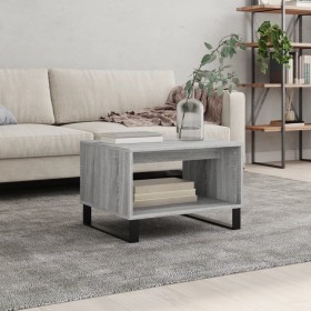 Mesa de centro madera de ingeniería gris Sonoma 60x50x40 cm de vidaXL, Mesas de centro - Ref: Foro24-829266, Precio: 37,99 €,...