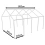 Steel structure for party tent 8 x 4 m by vidaXL, Structures for tents and gazebos - Ref: Foro24-40154, Price: 608,85 €, Disc...