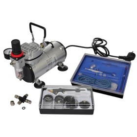 Airbrush-Kompressor mit 2 Pistolen von vidaXL, Kompressoren - Ref: Foro24-140283, Preis: 184,59 €, Rabatt: %