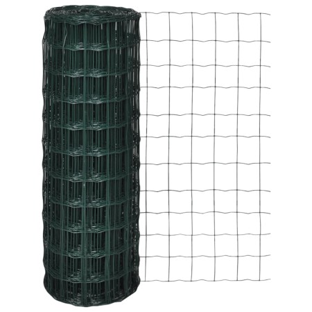 Set de euro valla acero verde 10x1,5 m de vidaXL, Paneles de vallas - Ref: Foro24-140587, Precio: 62,16 €, Descuento: %