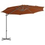 Cantilever umbrella with terracotta 300 cm steel pole by vidaXL, Umbrellas - Ref: Foro24-312313, Price: 122,99 €, Discount: %