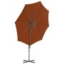 Cantilever umbrella with terracotta 300 cm steel pole by vidaXL, Umbrellas - Ref: Foro24-312313, Price: 122,99 €, Discount: %