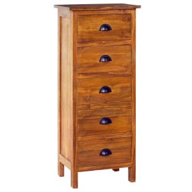 Aparador de madera maciza de teca 45x35x110 cm de vidaXL, Aparadores - Ref: Foro24-289067, Precio: 232,99 €, Descuento: %