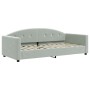 Sofá cama nido terciopelo gris claro 80x200 cm de vidaXL, Camas y somieres - Ref: Foro24-3197294, Precio: 268,29 €, Descuento: %