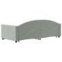 Sofá cama nido terciopelo gris claro 90x190 cm de vidaXL, Camas y somieres - Ref: Foro24-3197314, Precio: 306,67 €, Descuento: %