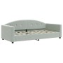 Sofá cama nido terciopelo gris claro 90x190 cm de vidaXL, Camas y somieres - Ref: Foro24-3197314, Precio: 306,67 €, Descuento: %