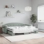 Sofá cama nido terciopelo gris claro 90x200 cm de vidaXL, Camas y somieres - Ref: Foro24-3197301, Precio: 296,11 €, Descuento: %