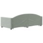 Sofá cama nido terciopelo gris claro 90x200 cm de vidaXL, Camas y somieres - Ref: Foro24-3197301, Precio: 296,11 €, Descuento: %