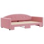 Sofá cama nido terciopelo rosa 100x200 cm de vidaXL, Camas y somieres - Ref: Foro24-3197311, Precio: 281,01 €, Descuento: %