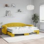 Sofá cama nido terciopelo amarillo 80x200 cm de vidaXL, Camas y somieres - Ref: Foro24-3197299, Precio: 288,99 €, Descuento: %