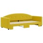 Sofá cama nido terciopelo amarillo 80x200 cm de vidaXL, Camas y somieres - Ref: Foro24-3197299, Precio: 288,99 €, Descuento: %