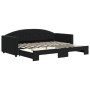 Sofá cama nido terciopelo negro 90x200 cm de vidaXL, Camas y somieres - Ref: Foro24-3197305, Precio: 303,77 €, Descuento: %