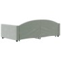 Sofá cama nido terciopelo gris claro 100x200 cm de vidaXL, Camas y somieres - Ref: Foro24-3197308, Precio: 302,31 €, Descuent...