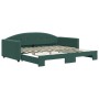 Sofá cama nido terciopelo verde oscuro 100x200 cm de vidaXL, Camas y somieres - Ref: Foro24-3197310, Precio: 312,99 €, Descue...