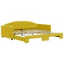 Sofá cama nido terciopelo amarillo 100x200 cm de vidaXL, Camas y somieres - Ref: Foro24-3197313, Precio: 331,08 €, Descuento: %