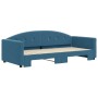 Sofá cama nido terciopelo azul 90x200 cm de vidaXL, Camas y somieres - Ref: Foro24-3197300, Precio: 271,44 €, Descuento: %