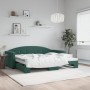 Sofá cama nido terciopelo verde oscuro 90x200 cm de vidaXL, Camas y somieres - Ref: Foro24-3197303, Precio: 286,81 €, Descuen...