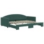 Sofá cama nido terciopelo verde oscuro 90x200 cm de vidaXL, Camas y somieres - Ref: Foro24-3197303, Precio: 286,81 €, Descuen...