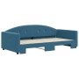 Sofá cama nido terciopelo azul 100x200 cm de vidaXL, Camas y somieres - Ref: Foro24-3197307, Precio: 312,66 €, Descuento: %