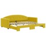 Sofá cama nido terciopelo amarillo 90x200 cm de vidaXL, Camas y somieres - Ref: Foro24-3197306, Precio: 295,82 €, Descuento: %