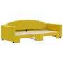 Sofá cama nido terciopelo amarillo 90x200 cm de vidaXL, Camas y somieres - Ref: Foro24-3197306, Precio: 295,82 €, Descuento: %