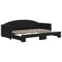 Sofá cama nido terciopelo negro 80x200 cm de vidaXL, Camas y somieres - Ref: Foro24-3197298, Precio: 277,65 €, Descuento: %