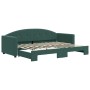 Sofá cama nido terciopelo verde oscuro 80x200 cm de vidaXL, Camas y somieres - Ref: Foro24-3197296, Precio: 281,52 €, Descuen...