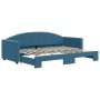 Sofá cama nido terciopelo azul 80x200 cm de vidaXL, Camas y somieres - Ref: Foro24-3197293, Precio: 262,78 €, Descuento: %