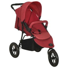 Kinderwagen aus rotem Stahl von vidaXL, Kinderwagen - Ref: Foro24-10263, Preis: 213,41 €, Rabatt: %