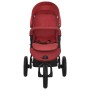 Cochecito de bebé de acero rojo de vidaXL, Cochecitos de bebé - Ref: Foro24-10263, Precio: 227,14 €, Descuento: %