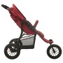 Cochecito de bebé de acero rojo de vidaXL, Cochecitos de bebé - Ref: Foro24-10263, Precio: 227,14 €, Descuento: %