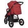 Cochecito de bebé de acero rojo de vidaXL, Cochecitos de bebé - Ref: Foro24-10263, Precio: 227,14 €, Descuento: %