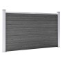 Schwarzes WPC-Zaunplatten-Set 699 x 105 cm von vidaXL, Zaunpaneele - Ref: Foro24-3070449, Preis: 783,97 €, Rabatt: %