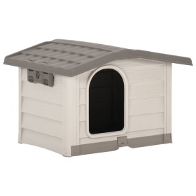 Beige and brown dog house 89x75x62 cm by vidaXL, Dog kennels - Ref: Foro24-331331, Price: 121,99 €, Discount: %